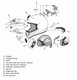 Kit ventilation latéral ARAI casque intégral Aluminium Silver