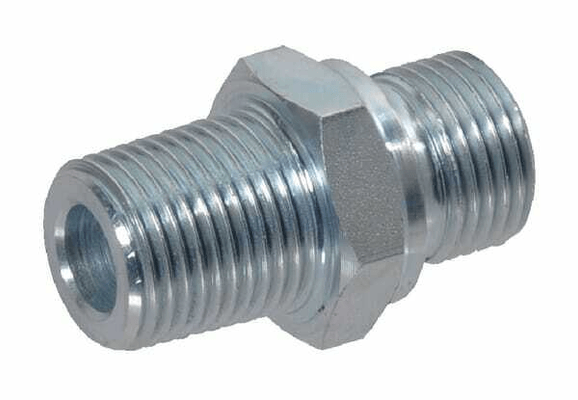 Pièces agricoles - Hydraulique - Adaptateur droit male BSP/NPT 1/2 - 1/2