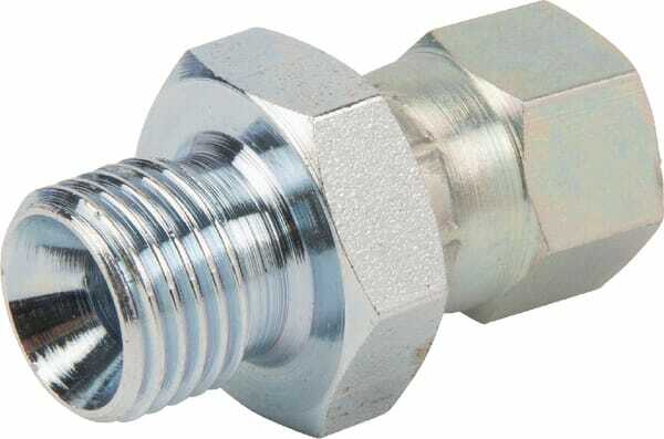 Pièces agricoles - Hydraulique - Adaptateur 1/4" BSPx7/16" JIC
