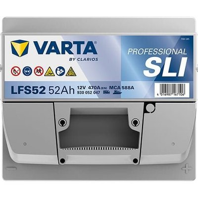Pièces agricoles - Eclairage - Batterie 12V 52Ah 470A LFS52 VARTA Professional Starter
