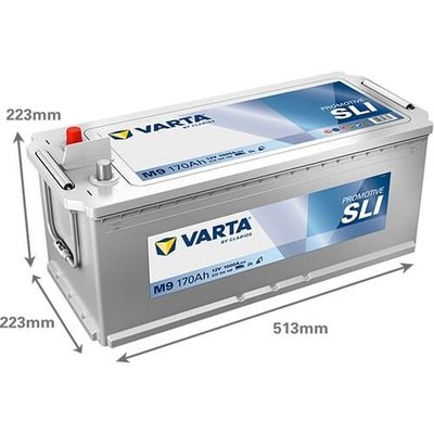 Pièces agricoles - Eclairage - Batterie 12V 170Ah 1000A M9 VARTA Promotive SLI