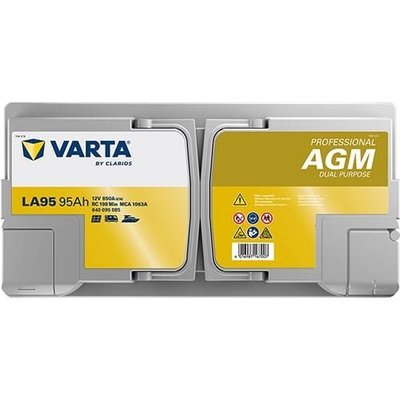 Pièces agricoles - Eclairage - Batterie 12V 95Ah 850A LA95 VARTA Professional Dual Purpose AGM