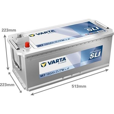 Pièces agricoles - Eclairage - Batterie 12V 180Ah 1100A M7 VARTA Promotive SLI