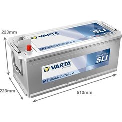 Pièces agricoles - Eclairage - Batterie 12V 180Ah 1100A M7 VARTA Promotive SLI