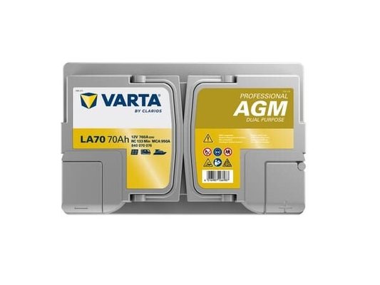 Pièces agricoles - Eclairage - Batterie 12V 70Ah 760A LA70 VARTA Professional Dual Purpose AGM