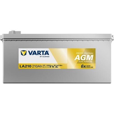 Pièces agricoles - Eclairage - Batterie 12V 210Ah 1200A LA210 VARTA Professional Dual Purpose AGM