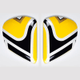 Platine écran ARAI VAS Planet Black Frost casque intégral