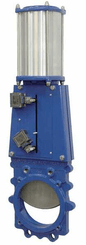 Pièces agricoles - Hydraulique - Vanne guillotine + vérin pneum. DN150