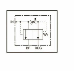 Pièces agricoles - Hydraulique - Régulateur de débit 3 voies 0–19 l/min