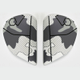 Ventilations arrières latérales supérieures ARAI Center Side Duct frost black pour casque MX-V