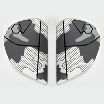 Equipement Quad & Motos - Accessoires quad et moto - Ventilations arrières latérales supérieures ARAI Center Side Duct frost black pour casque MX-V