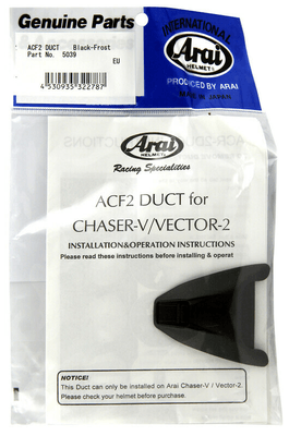 Equipement Quad & Motos - Accessoires quad et moto - Ventilation arrière latérale inférieure ARAI Side Cowl Vent-1 black pour casque Viper/Astro-Light/VX-3