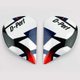 Plaques pivot ARAI Super AdSis J (LRS) Flow Blue pour casques Axces II