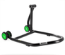 Béquille de stand monobras droite BIHR Home Track noir mat roues vert