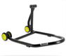 Béquille de stand monobras droite BIHR Home Track noir mat roues jaune