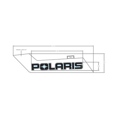 Pièces Quad & Motos - Pièces communes - DECAL-SIDE PANEL, POLARIS ,LH Polaris origine
