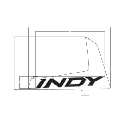 Pièces Quad & Motos - Pièces communes - DECAL-SIDE PANEL, INDY ,LH Polaris origine