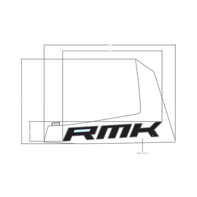 Pièces Quad & Motos - Pièces communes - DECAL-SIDE PANEL, RMK ,LH Polaris origine