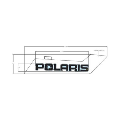 Pièces Quad & Motos - Pièces communes - DECAL-SIDE PANEL, POLARIS ,RH Polaris origine