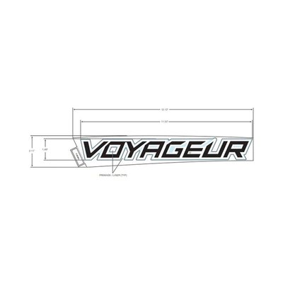 Pièces Quad & Motos - Pièces communes - DECAL-SIDE PANEL, VOYAGEUR ,RH Polaris origine