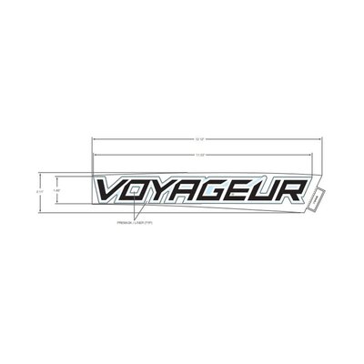 Pièces Quad & Motos - Pièces communes - DECAL-SIDE PANEL, VOYAGEUR ,LH Polaris origine