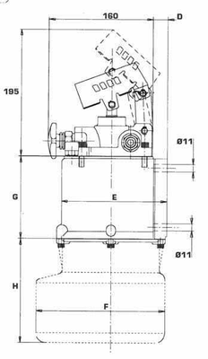 Pièces agricoles - Hydraulique - Pied béquille a. pompe man. 5,7 t