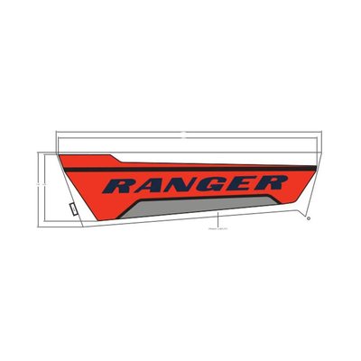 Pièces Quad & Motos - Pièces communes - DECAL-BOX,SIDE,RGR,LH Polaris origine