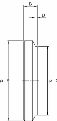 Pièces agricoles - Hydraulique - Fond de vérin C25/32 alésage 90