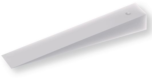 Equipement d'atelier - Equipement d'atelier divers - Cale en plastique 200 x 30 x 25 x 0,5 blanc (par 1)