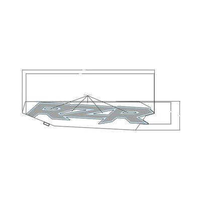 Pièces Quad & Motos - Pièces communes - DECAL-DOOR,MID,RZR,RH Polaris origine