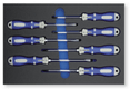 Mousse pleine 7 tournevis avec 6 pans fente - PH - PZ (par 1)