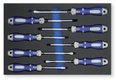 Mousse pleine 8 tournevis Force fente - PH - PZ (par 1)
