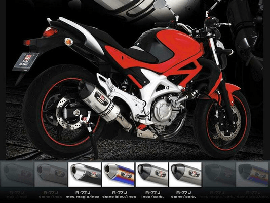 Pièces Quad & Motos - Pièces communes - SILENCIEUX YOSHIMURA R77-J M. MAGIC/CASQUETTE CARBONE POUR SUZUKI
