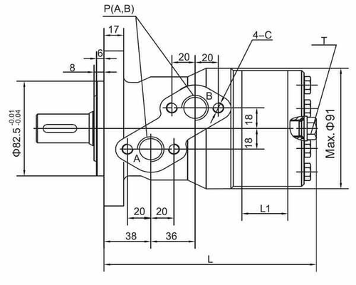 Pièces agricoles - Hydraulique - Moteur orbital 80 cm3 gopart
