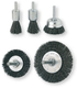 Lot de 5 brosses sur tige diamètre 6 mm (par 1)