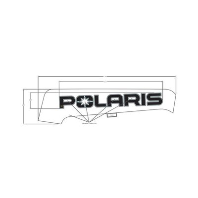 Pièces Quad & Motos - Pièces communes - DECAL-SD PNL TRIM, POLARIS ,RH Polaris origine