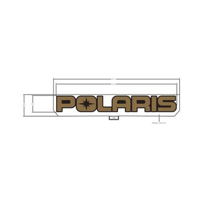 Pièces Quad & Motos - Pièces communes - DECAL-POLARIS,SHADOW BRONZE Polaris origine