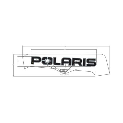 Pièces Quad & Motos - Pièces communes - DECAL-SD PNL TRIM, POLARIS ,LH Polaris origine