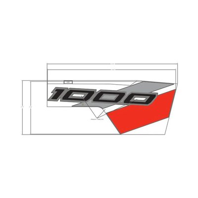 Pièces Quad & Motos - Pièces communes - DECAL-FR.FNDR,SIDE,TOP,1000,LH Polaris origine