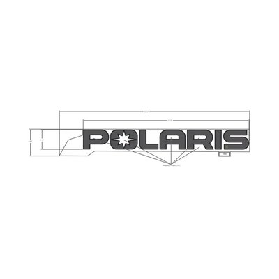 Pièces Quad & Motos - Pièces communes - DECAL-TANK, POLARIS ,RH Polaris origine
