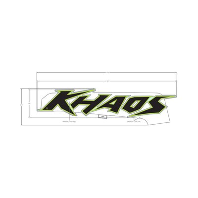 Pièces Quad & Motos - Pièces communes - DECAL-SD PNL TRIM, KHAOS ,LH Polaris origine
