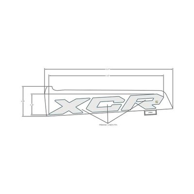 Pièces Quad & Motos - Pièces communes - DECAL-SIDE PANEL, XCR ,RH Polaris origine