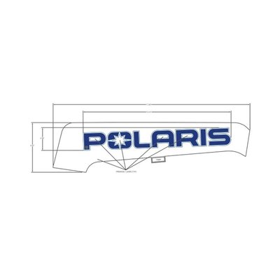 Pièces Quad & Motos - Pièces communes - DECAL-SD PNL TRIM, POLARIS ,RH Polaris origine