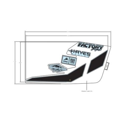 Pièces Quad & Motos - Pièces communes - DECAL-SIDE PANEL,SPONSORS,RH Polaris origine