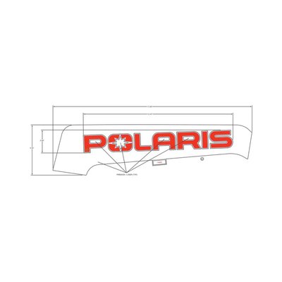 Pièces Quad & Motos - Pièces communes - DECAL-SD PNL TRIM, POLARIS ,RH Polaris origine