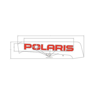 Pièces Quad & Motos - Pièces communes - DECAL-SD PNL TRIM, POLARIS ,LH Polaris origine