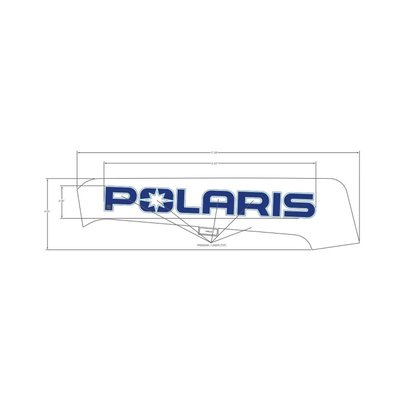 Pièces Quad & Motos - Pièces communes - DECAL-SD PNL TRIM, POLARIS ,LH Polaris origine