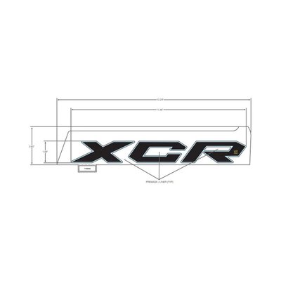 Pièces Quad & Motos - Pièces communes - DECAL-SIDE PANEL, XCR ,LH Polaris origine