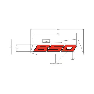 Pièces Quad & Motos - Pièces communes - DECAL-FENDER, 850 ,LH Polaris origine