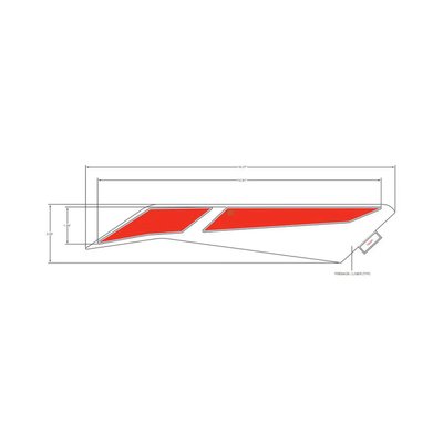 Pièces Quad & Motos - Pièces communes - DECAL-SIDE PANEL,UPPER,LH Polaris origine